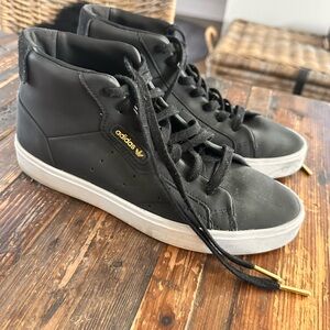 Adidas Black High-Top Sneakers